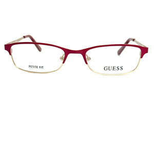 Guess GU2544 072 Red Rectangle Womens Eyeglasses 49-17-135 H19276